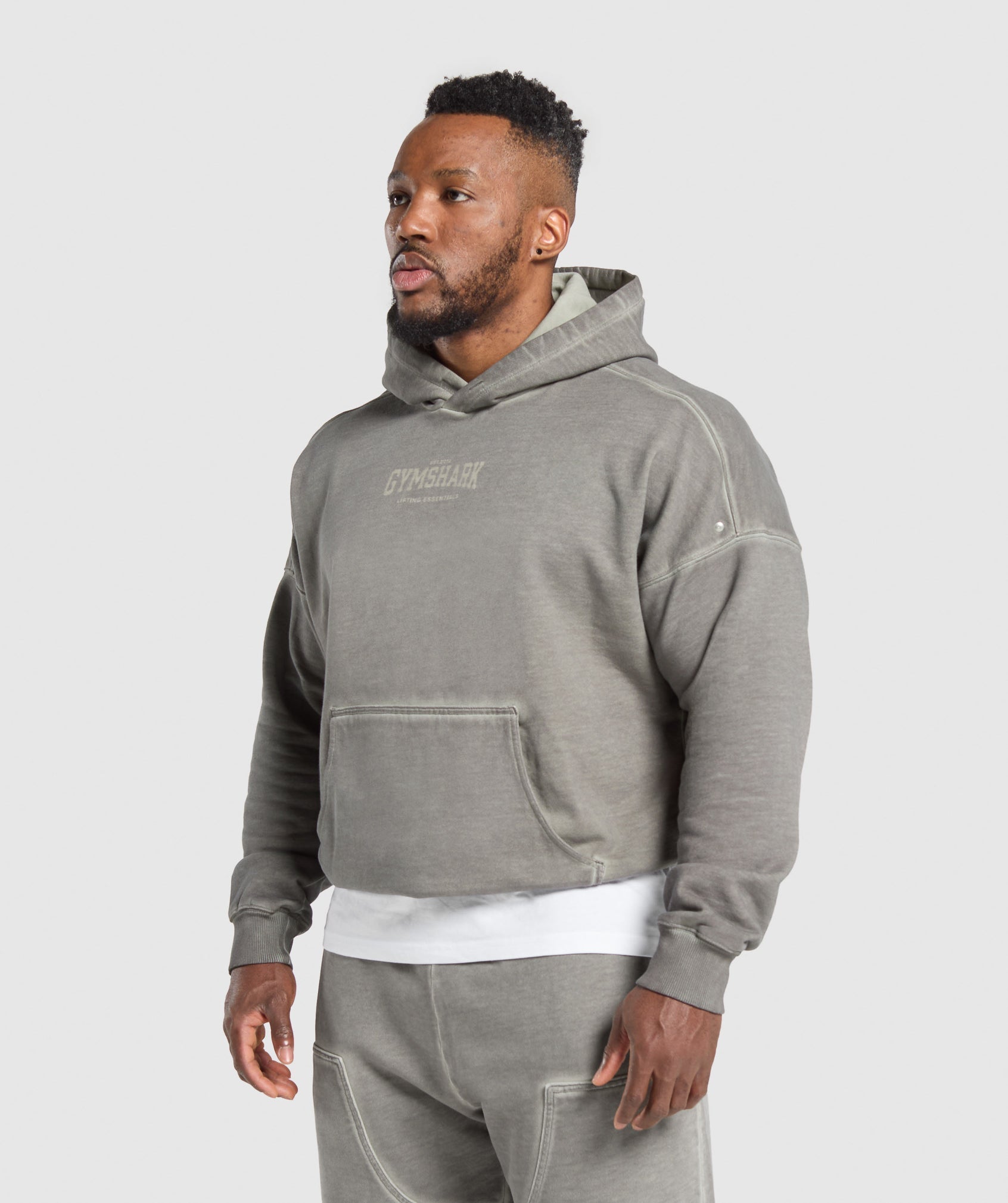 Heavyweight Hoodie Metal Grey/ Asphalt Grey Wash