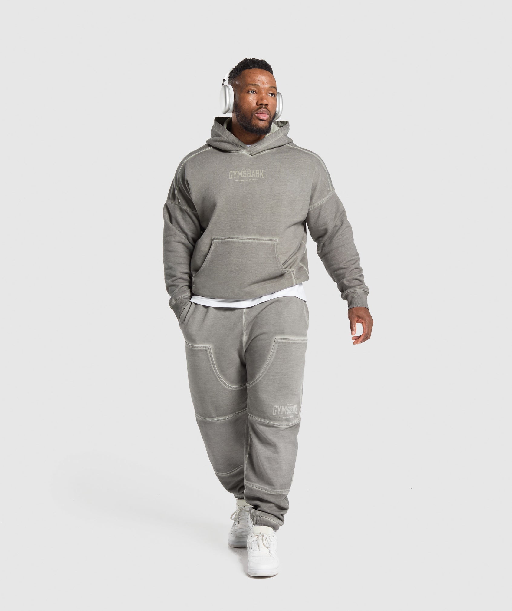 Heavyweight Hoodie Metal Grey/ Asphalt Grey Wash