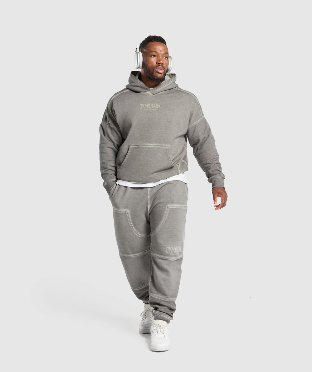Heavyweight Hoodie Metal Grey/ Asphalt Grey Wash