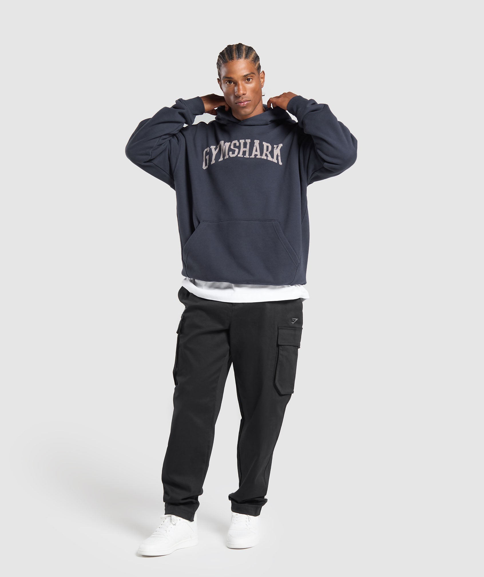 Collegiate Hoodie Heavy Blue
