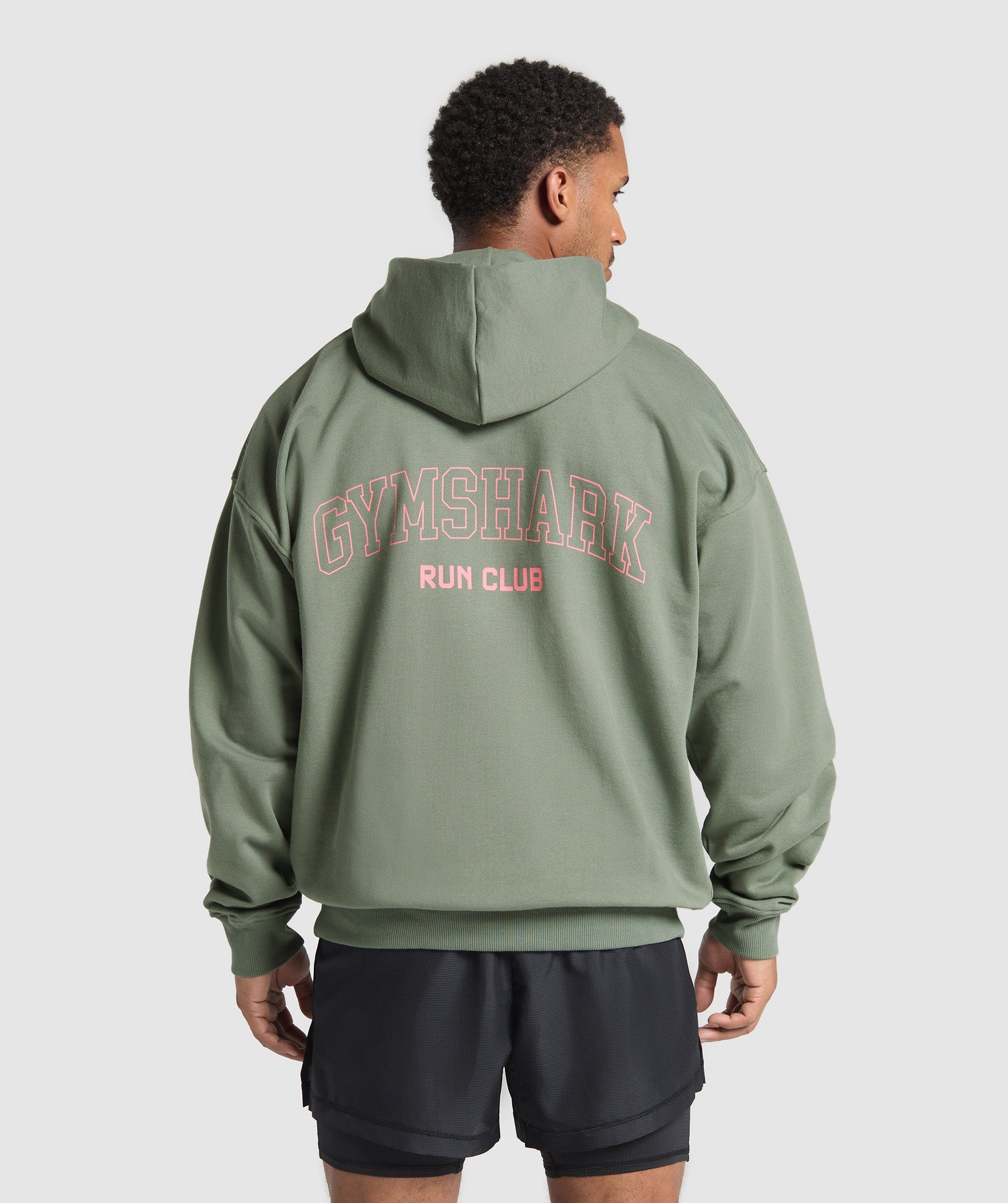 Running Graphic Hoodie Unit Green