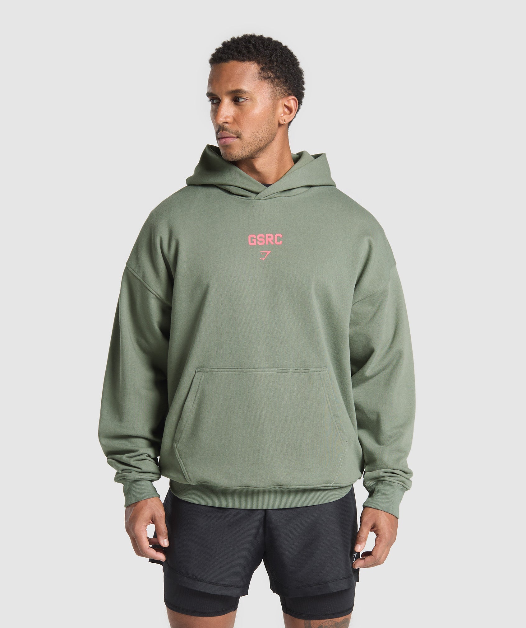 Running Graphic Hoodie Unit Green