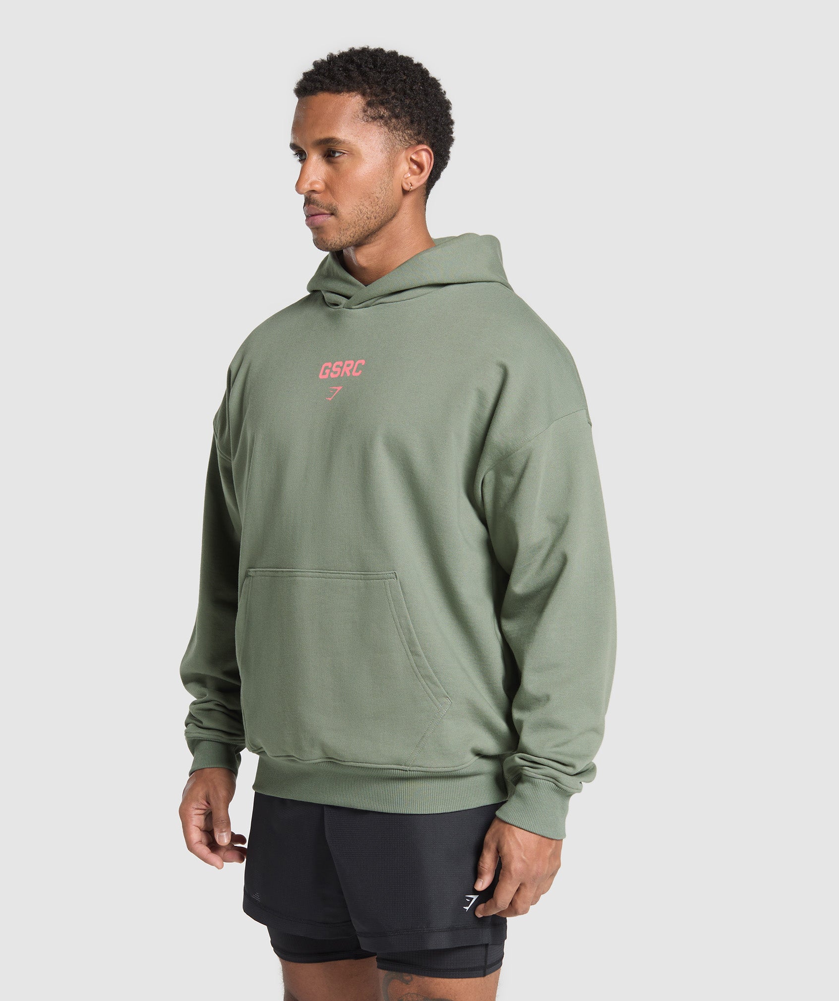 Running Graphic Hoodie Unit Green