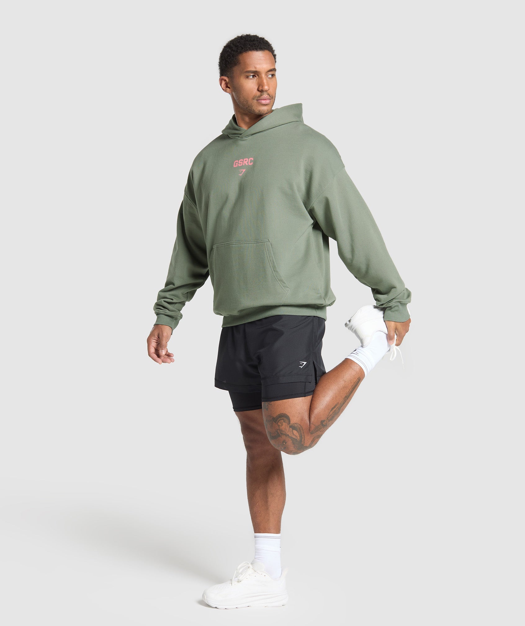 Running Graphic Hoodie Unit Green