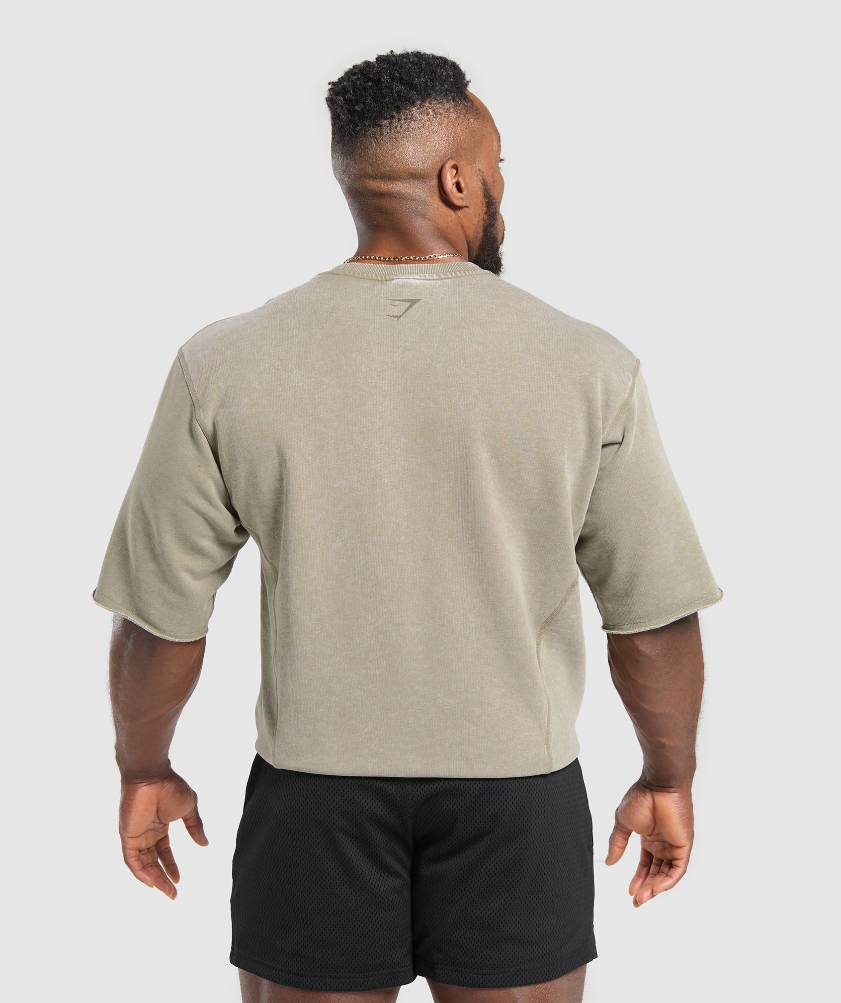 Heritage Washed Short Sleeve Crew Utility Green