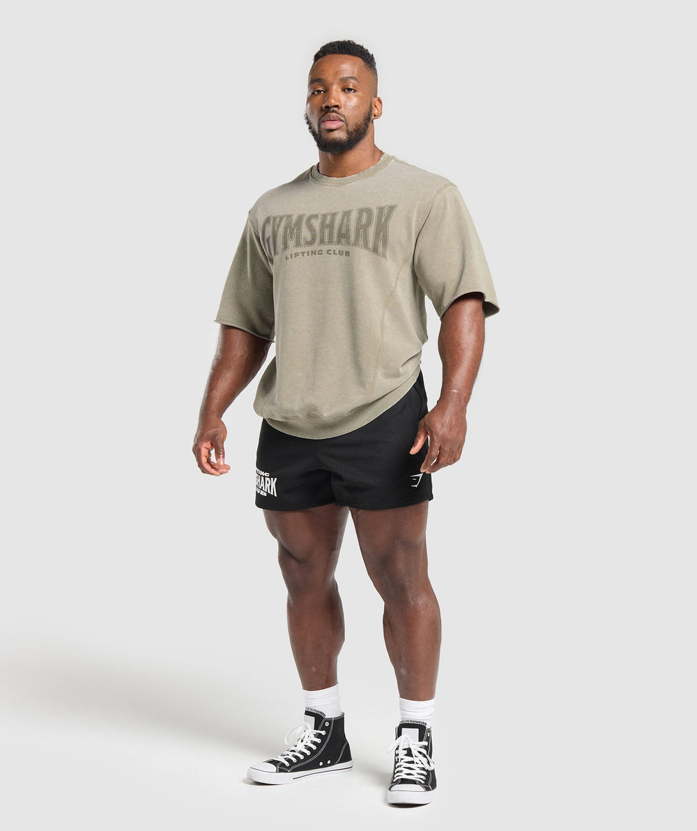 Heritage Washed Short Sleeve Crew Utility Green