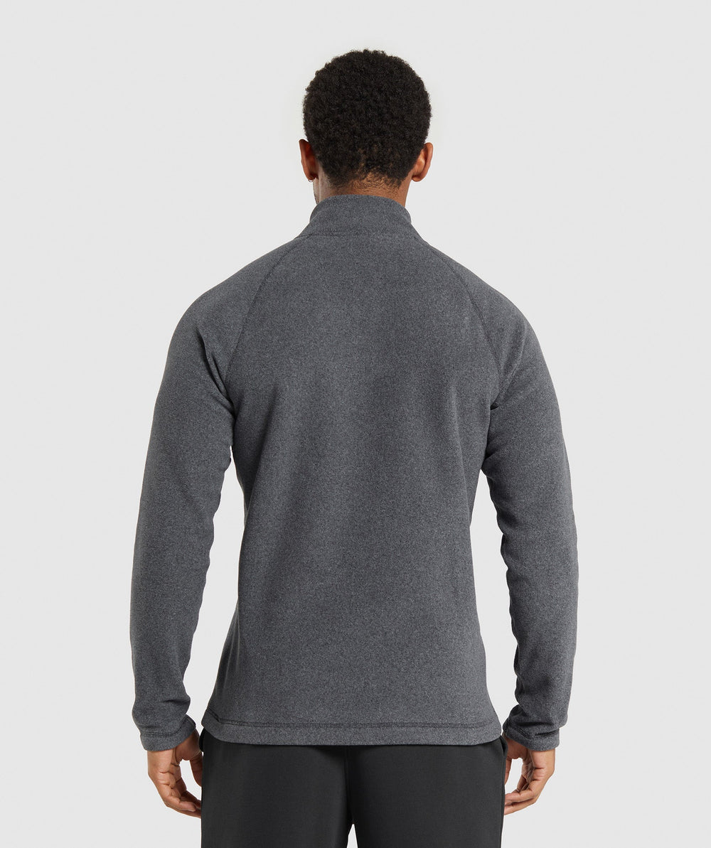 Fleece 1/4 Zip Black/Graphite Grey