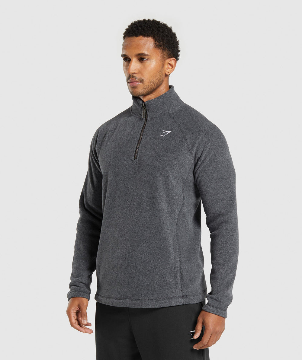 Fleece 1/4 Zip Black/Graphite Grey