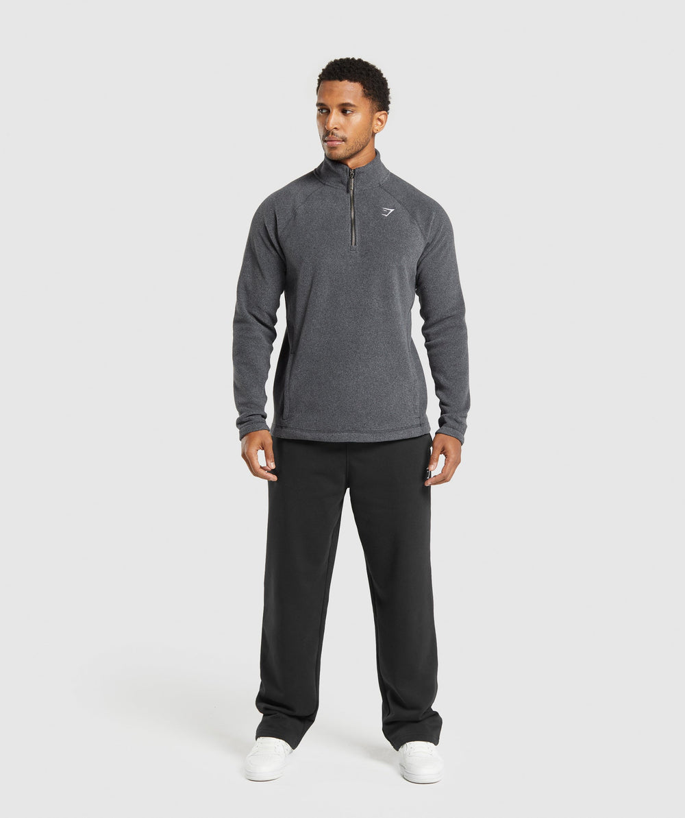 Fleece 1/4 Zip Black/Graphite Grey