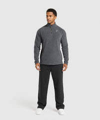 Fleece 1/4 Zip Black/Graphite Grey