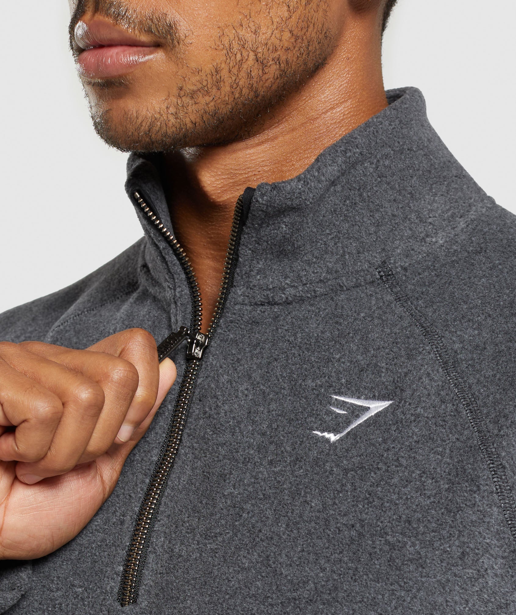Fleece 1/4 Zip Black/Graphite Grey