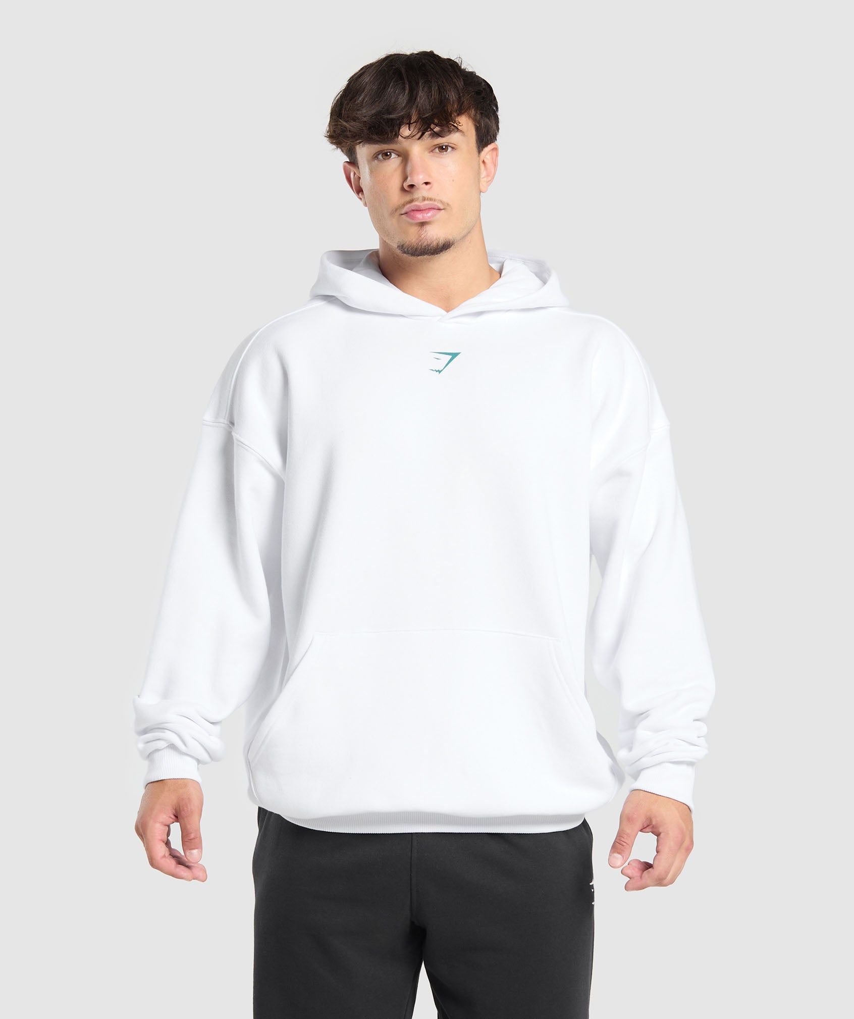 Lifting Club Hoodie White/Artificial Teal
