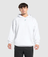 Lifting Club Hoodie White/Artificial Teal