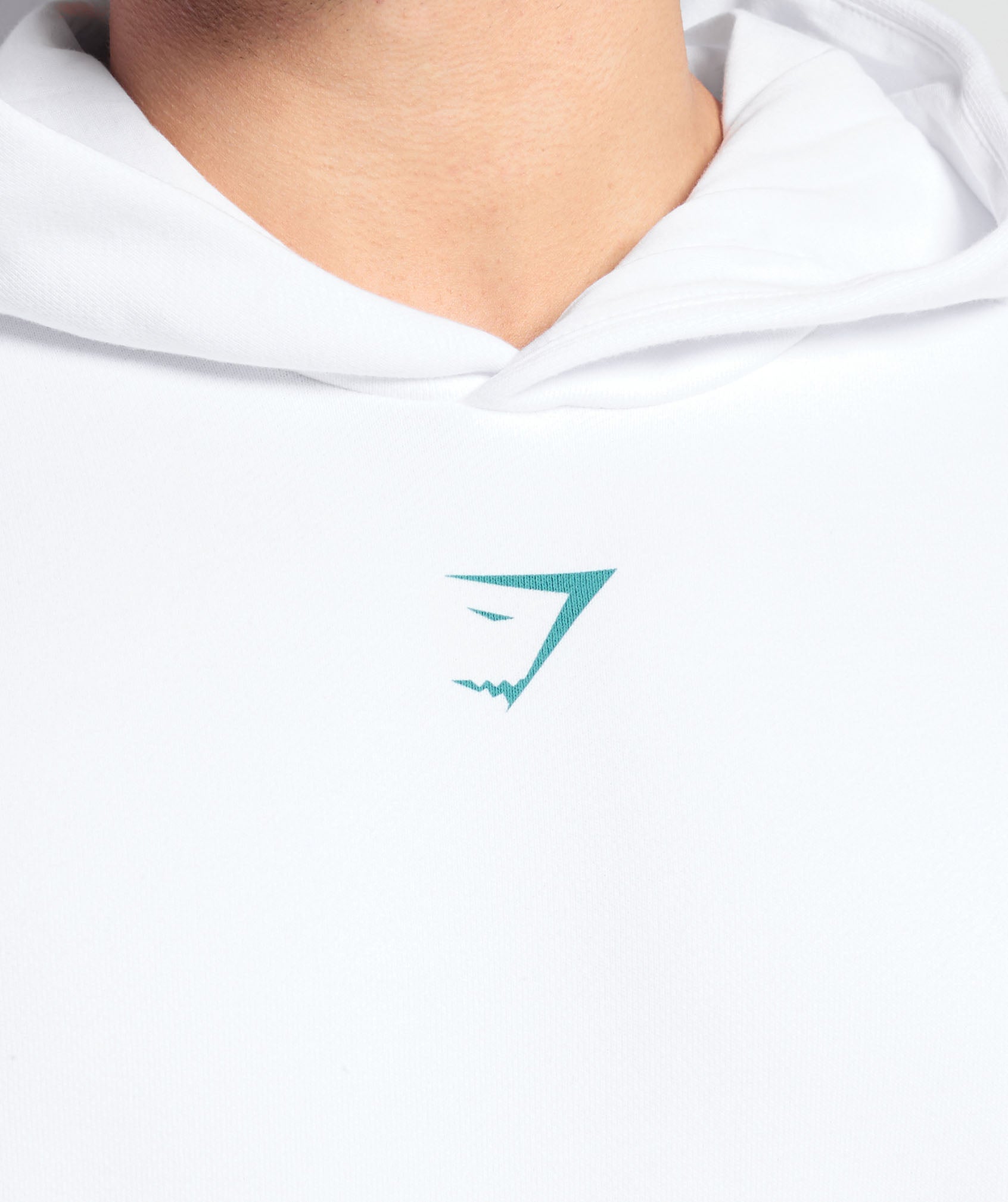 Lifting Club Hoodie White/Artificial Teal