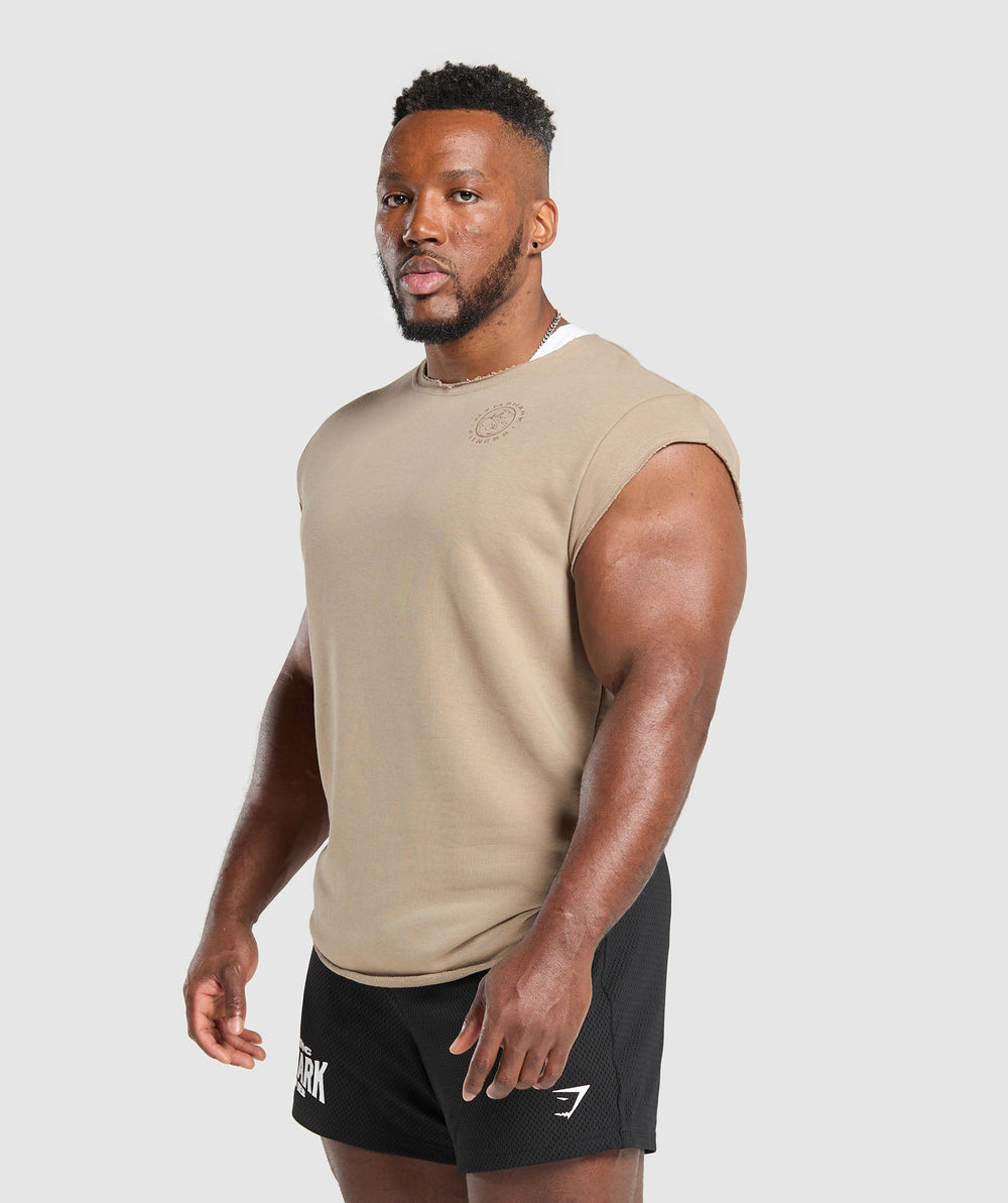 Legacy Cap Sleeve Rag Top Cement Brown
