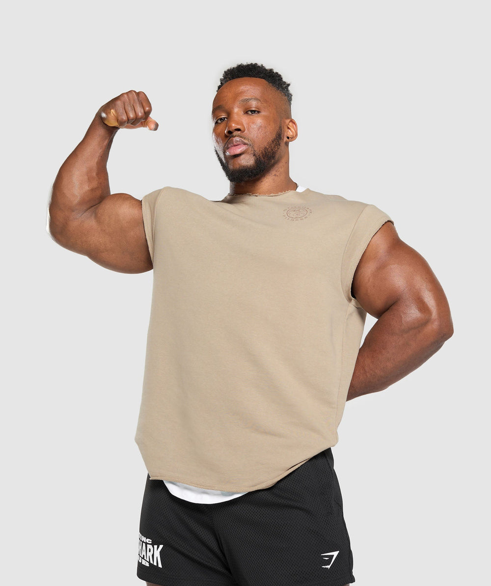 Legacy Cap Sleeve Rag Top Cement Brown