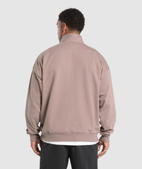 Rest Day Sweats 1/4 Zip Powder Mauve