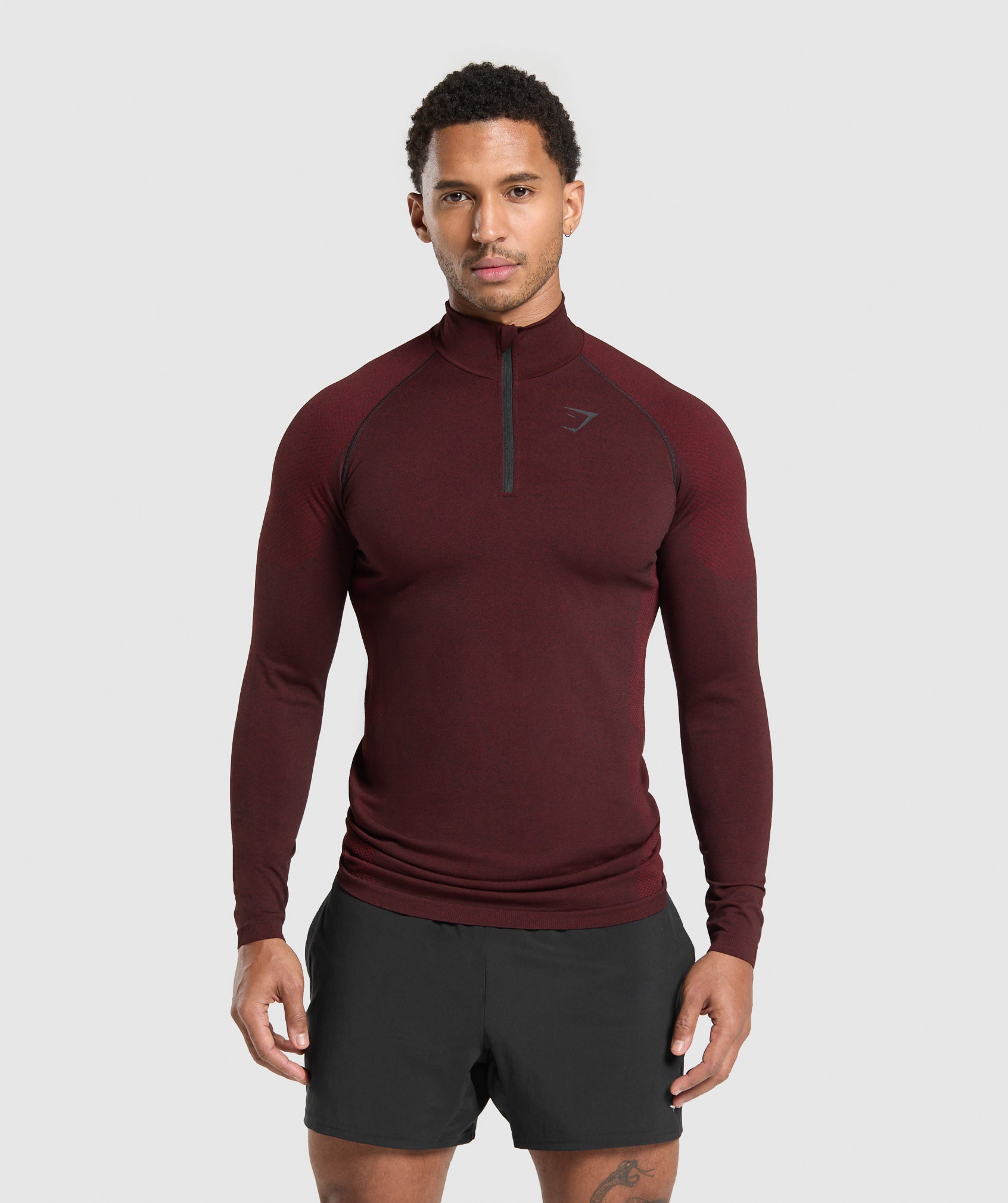 Vital 1/4 Zip Black/Sets Red