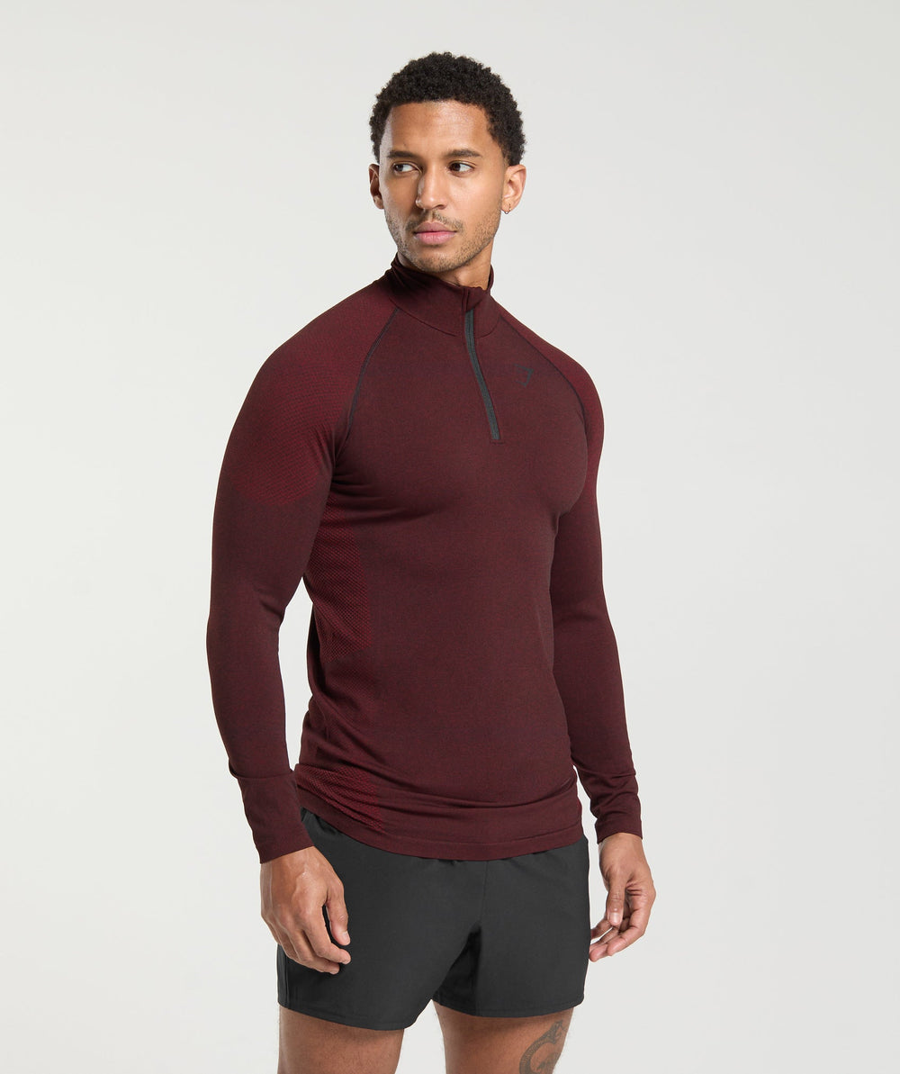 Vital 1/4 Zip Black/Sets Red