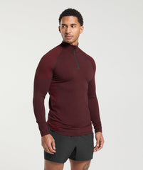 Vital 1/4 Zip Black/Sets Red