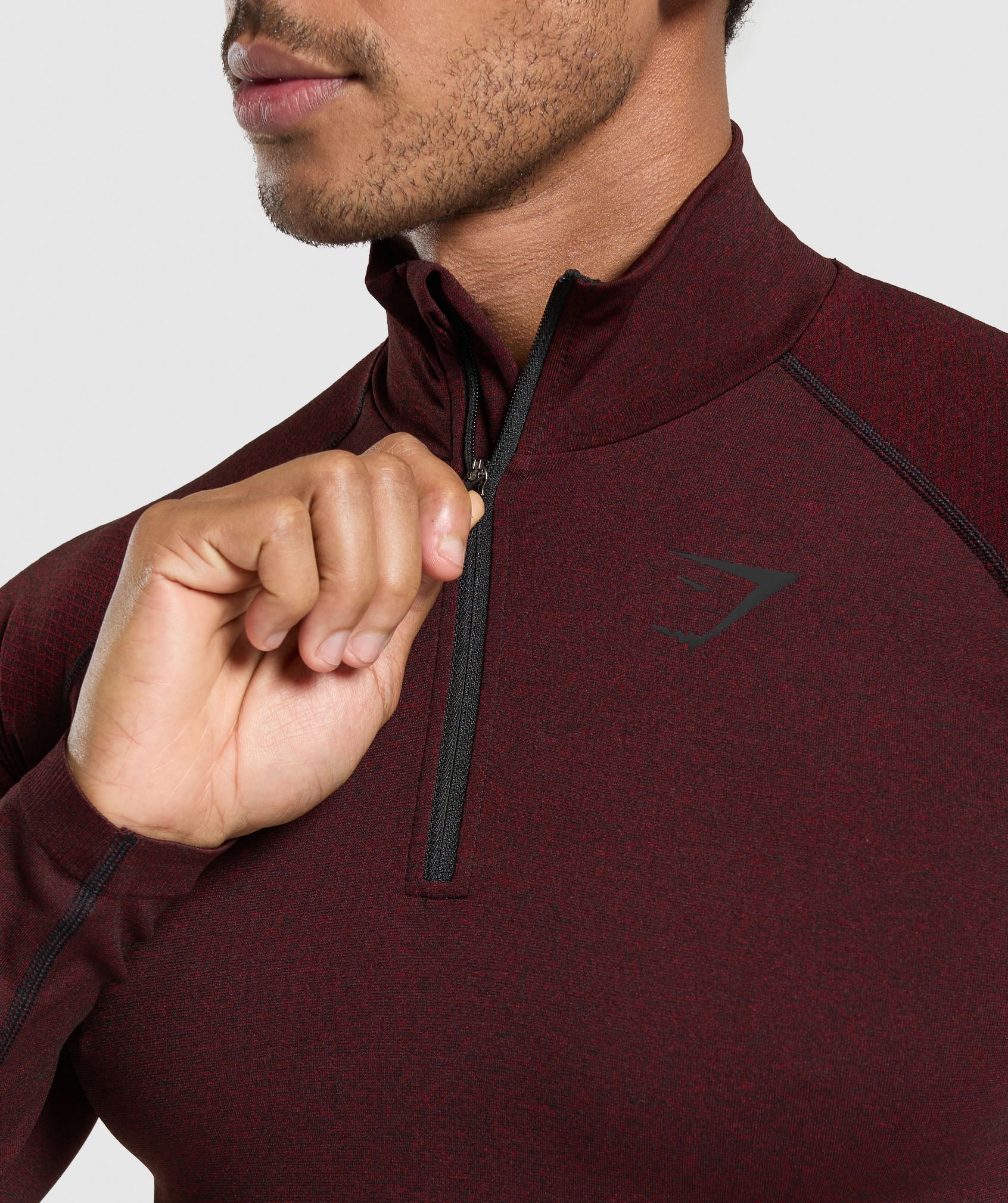 Vital 1/4 Zip Black/Sets Red