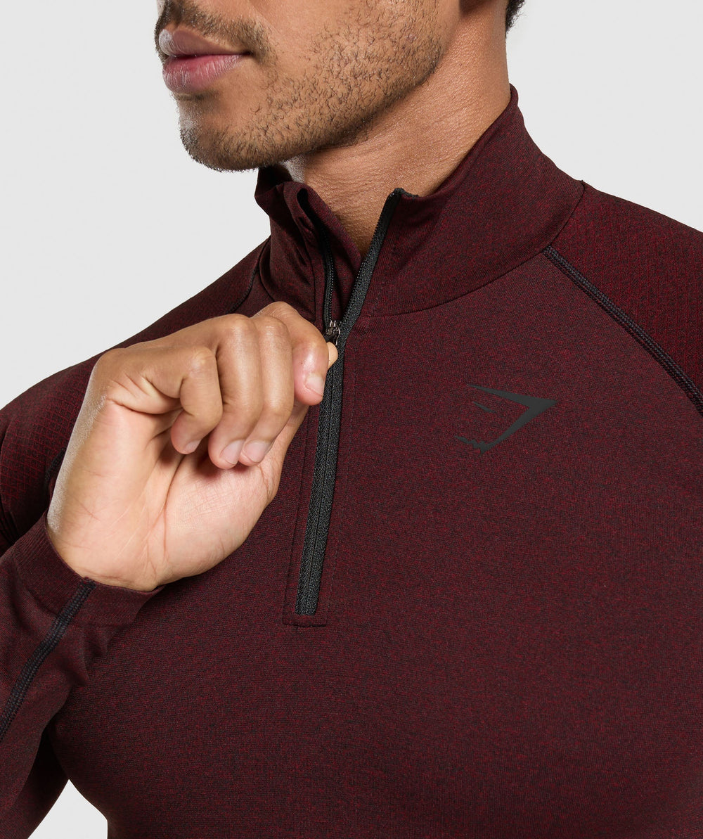 Vital 1/4 Zip Black/Sets Red