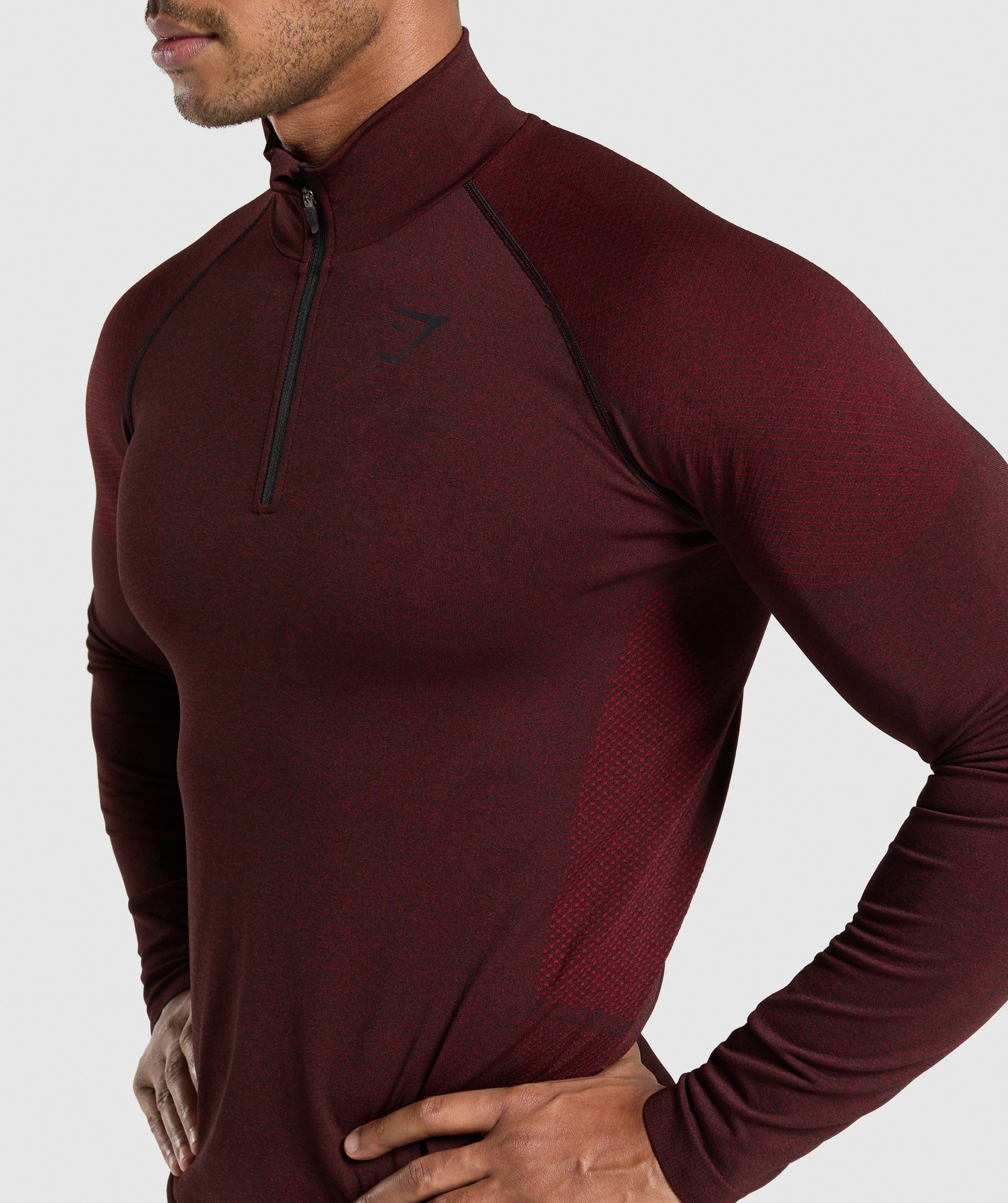 Vital 1/4 Zip Black/Sets Red