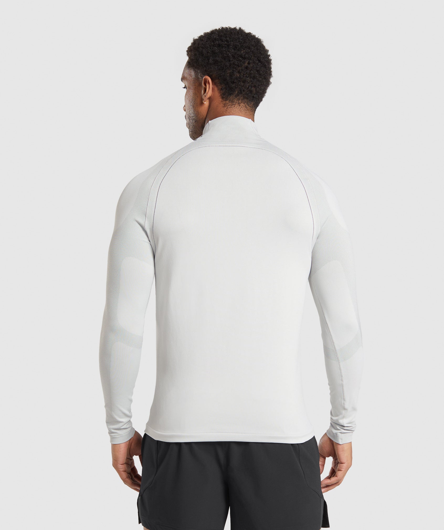 Apex Seamless 1/4 Zip Light Grey/Medium Grey