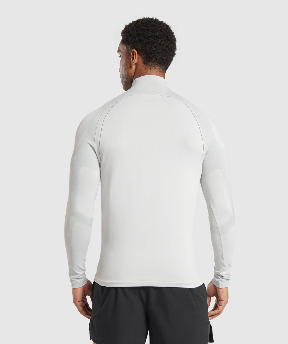 Apex Seamless 1/4 Zip Light Grey/Medium Grey