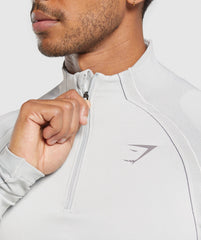 Apex Seamless 1/4 Zip Light Grey/Medium Grey