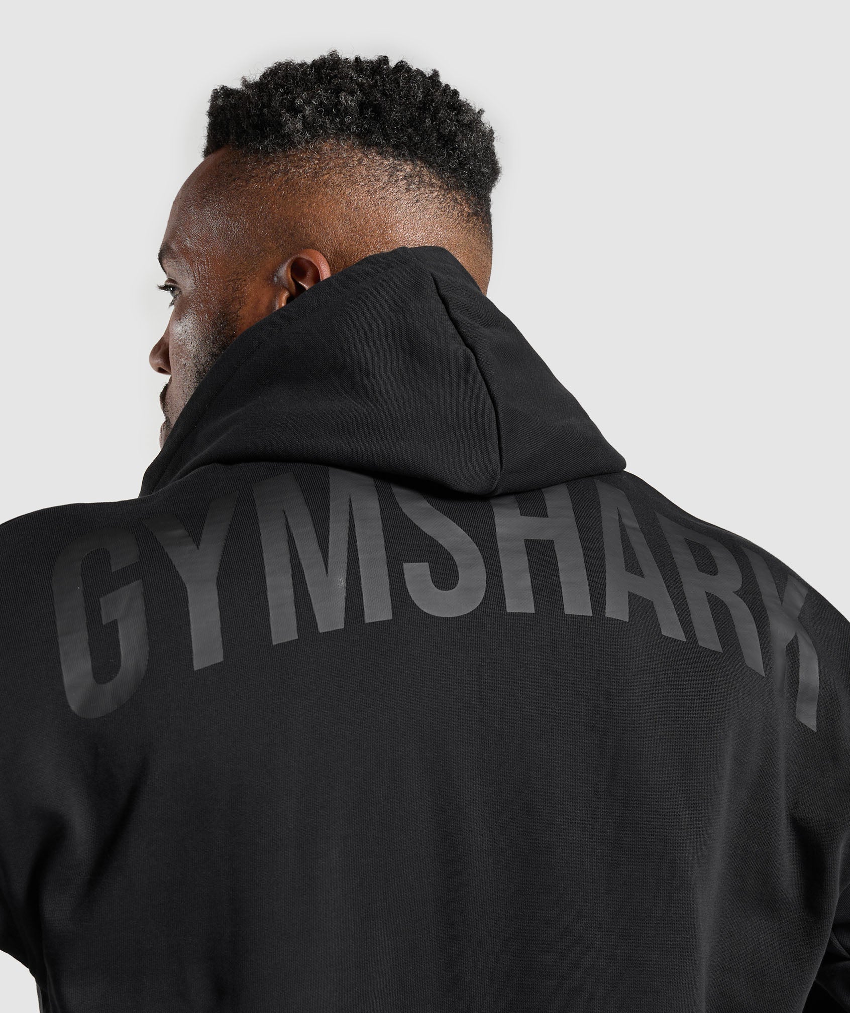 Power Zip Up Hoodie Black