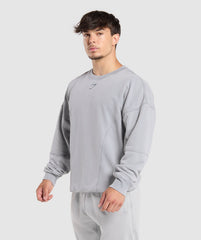 Heritage Washed Crew Denim Grey