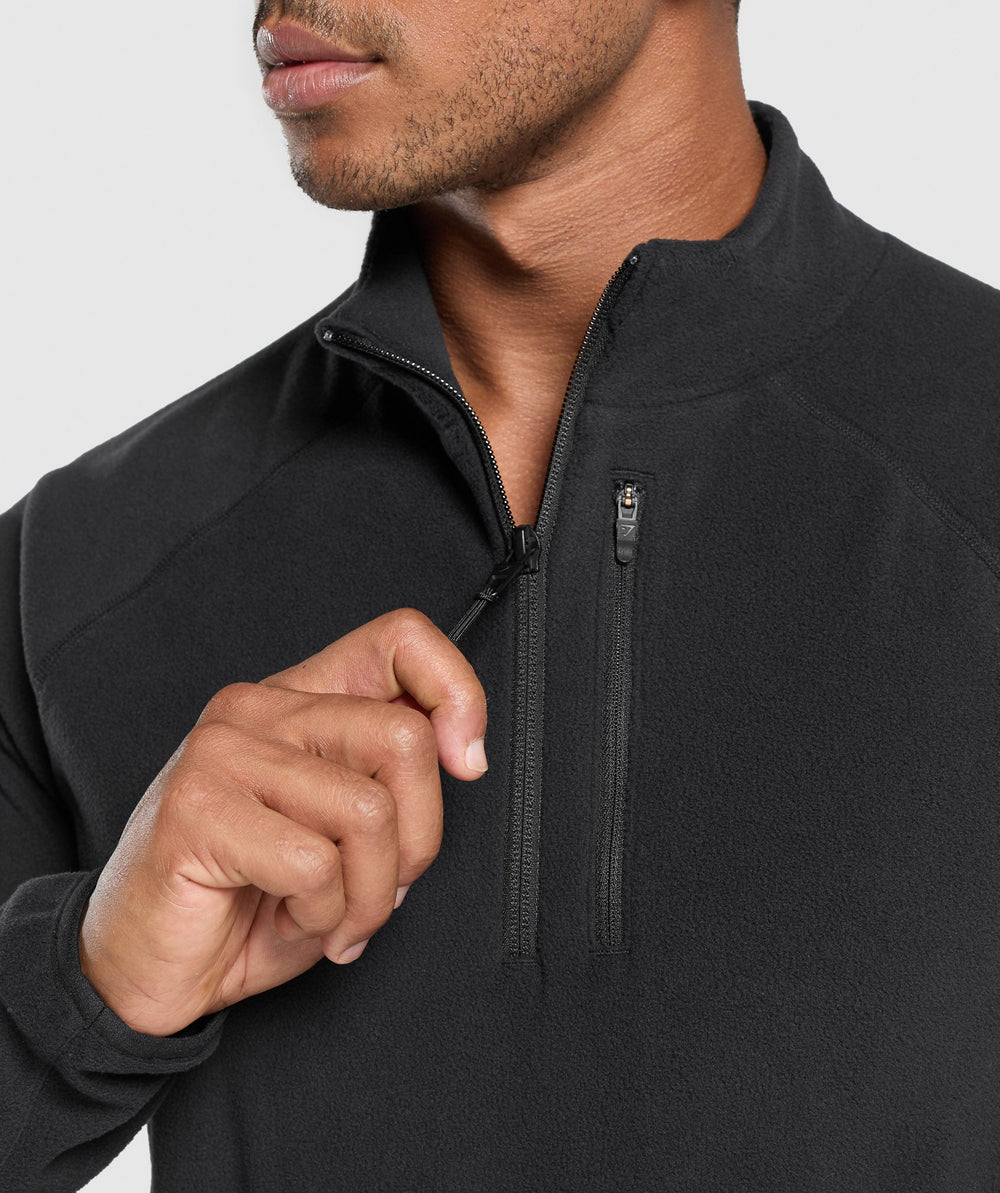 Fleece 1/4 Zip Black