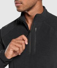 Fleece 1/4 Zip Black