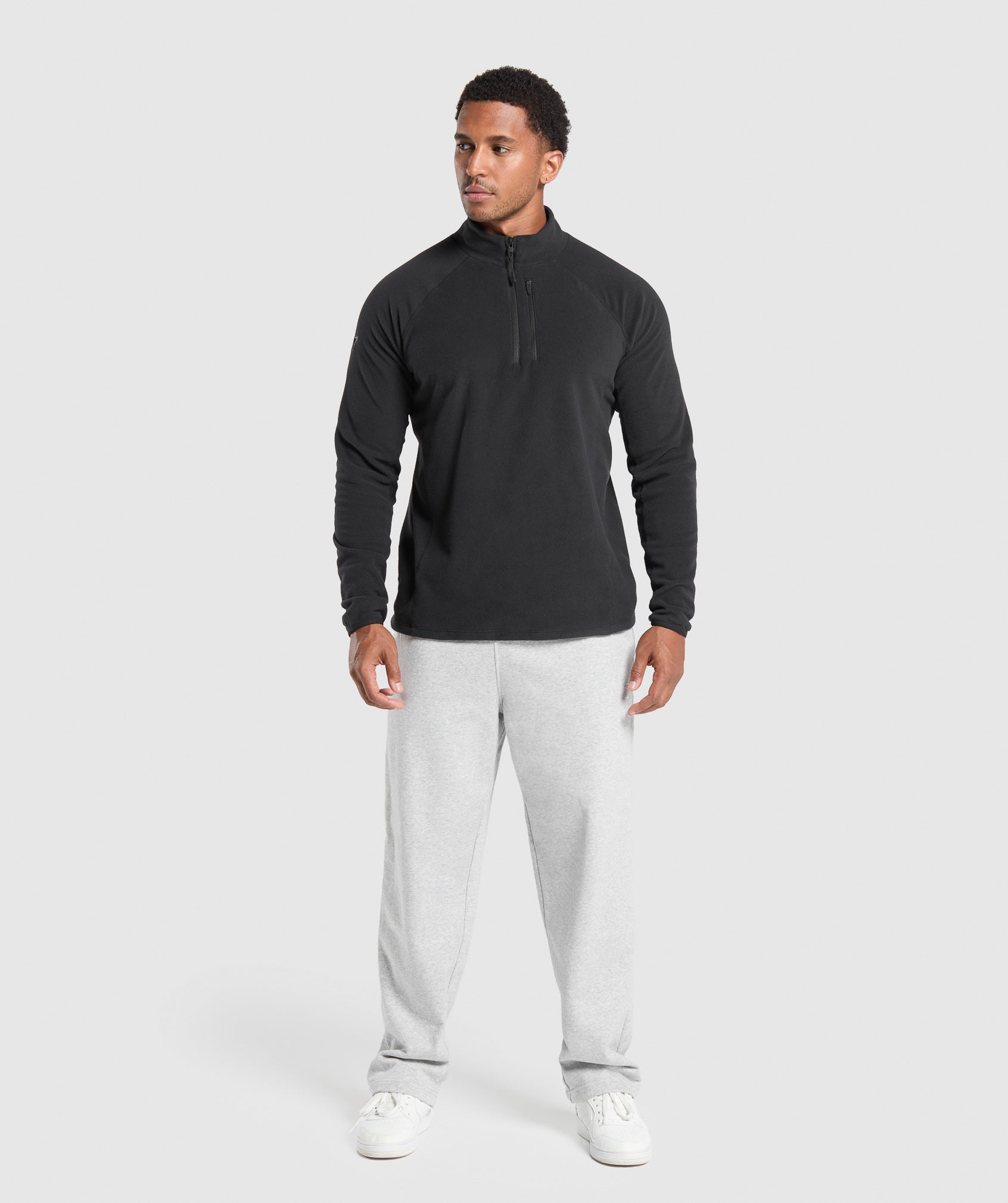 Fleece 1/4 Zip Black