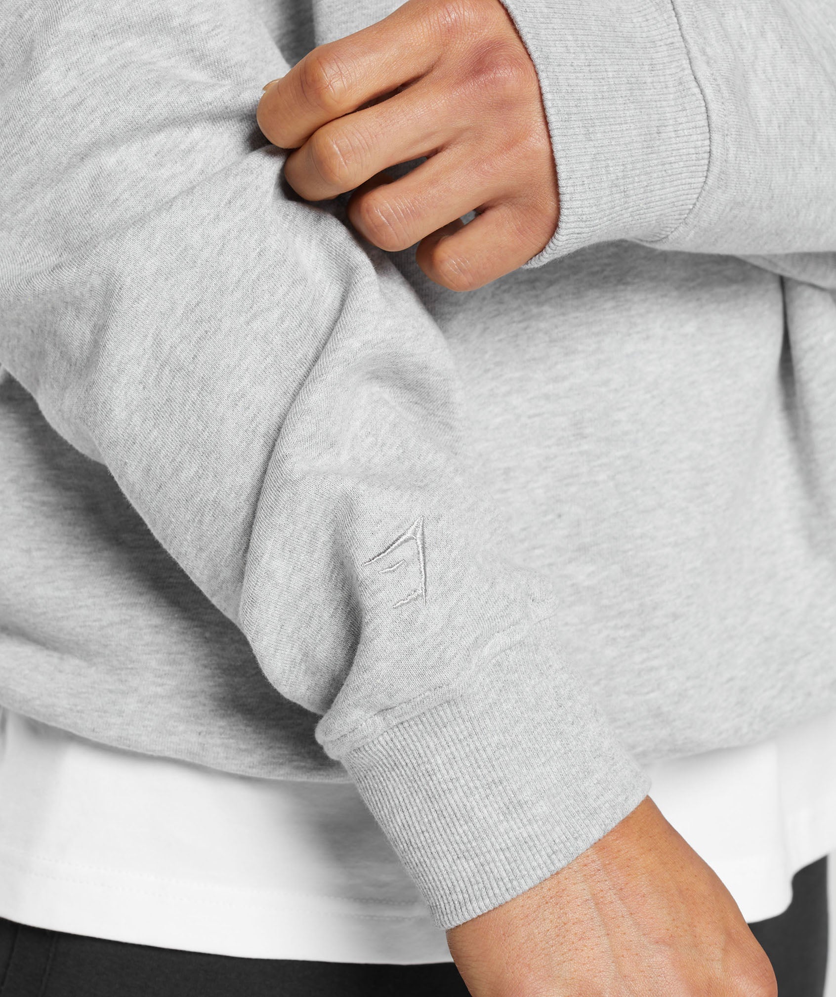 Rest Day Essential Crew Light Grey Core Marl