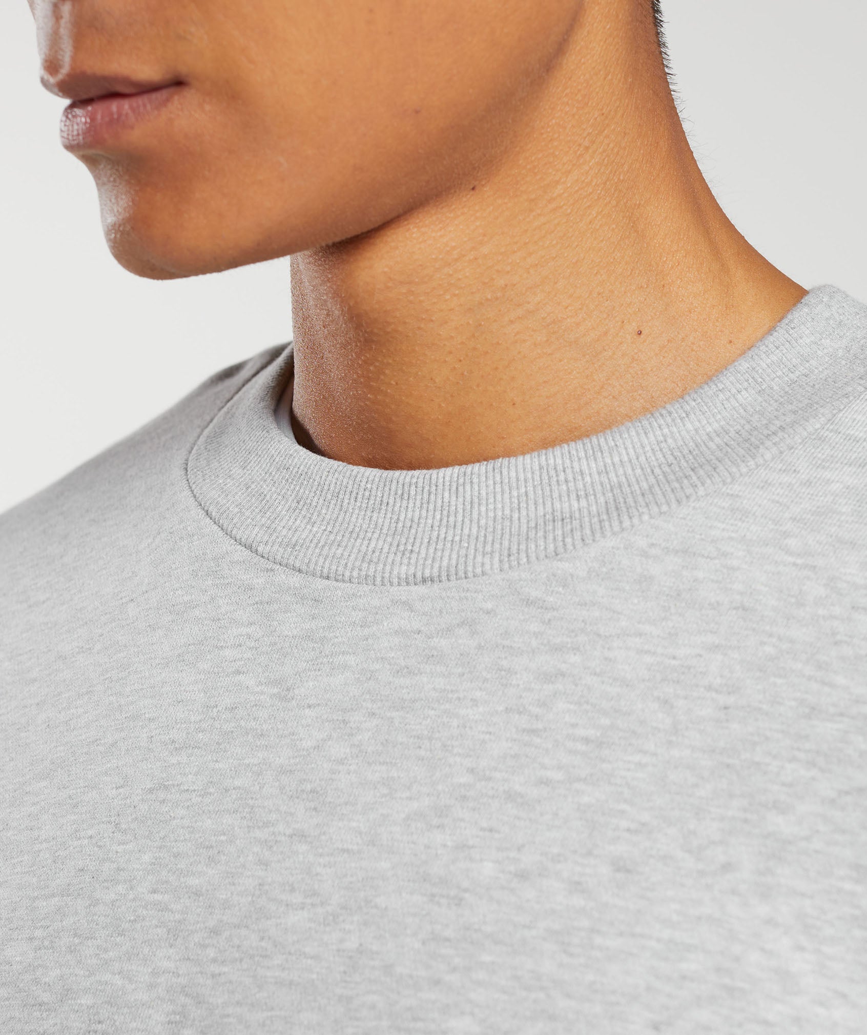 Rest Day Essential Crew Light Grey Core Marl