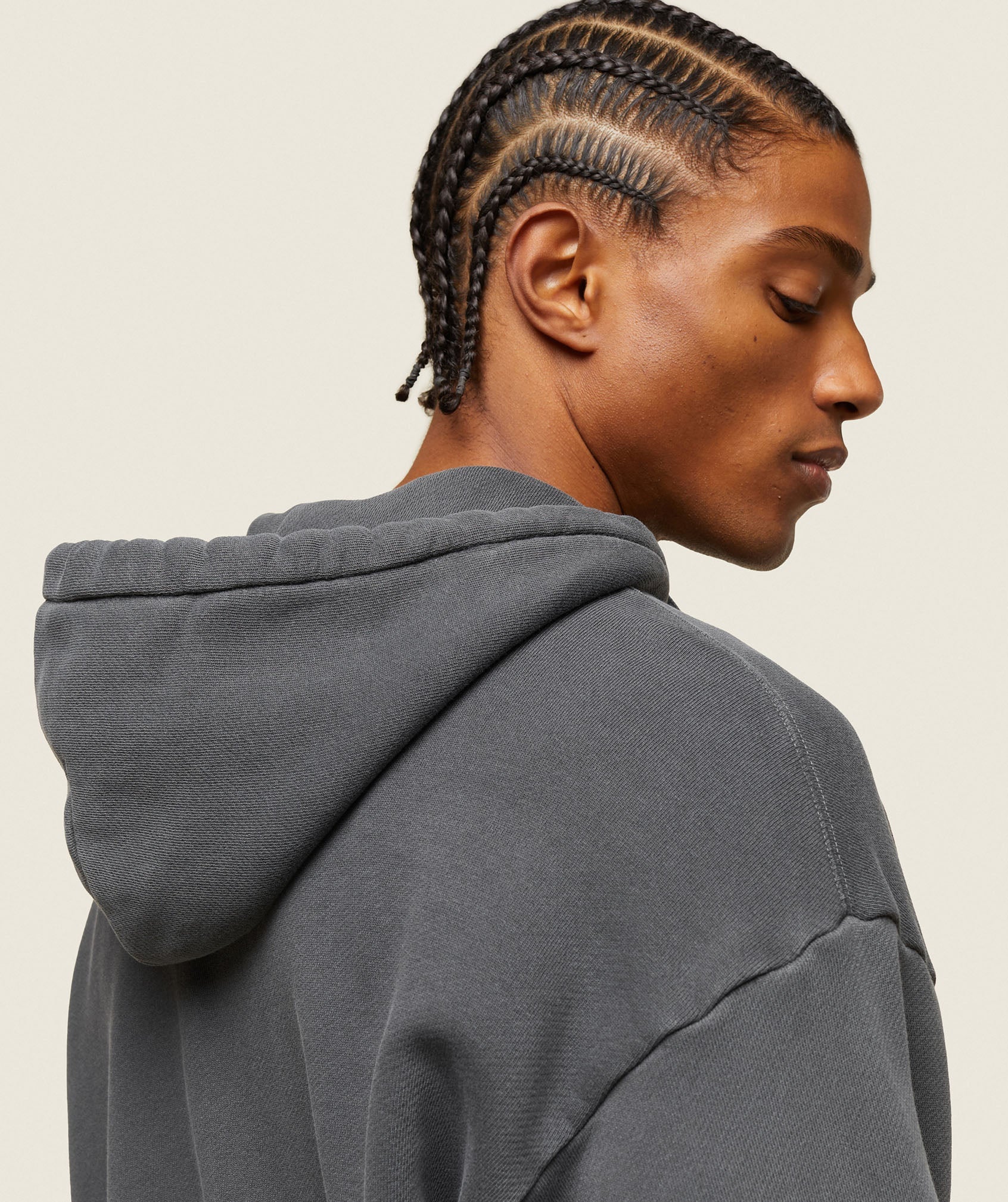 everywear Relaxed Zip Hoodie Black