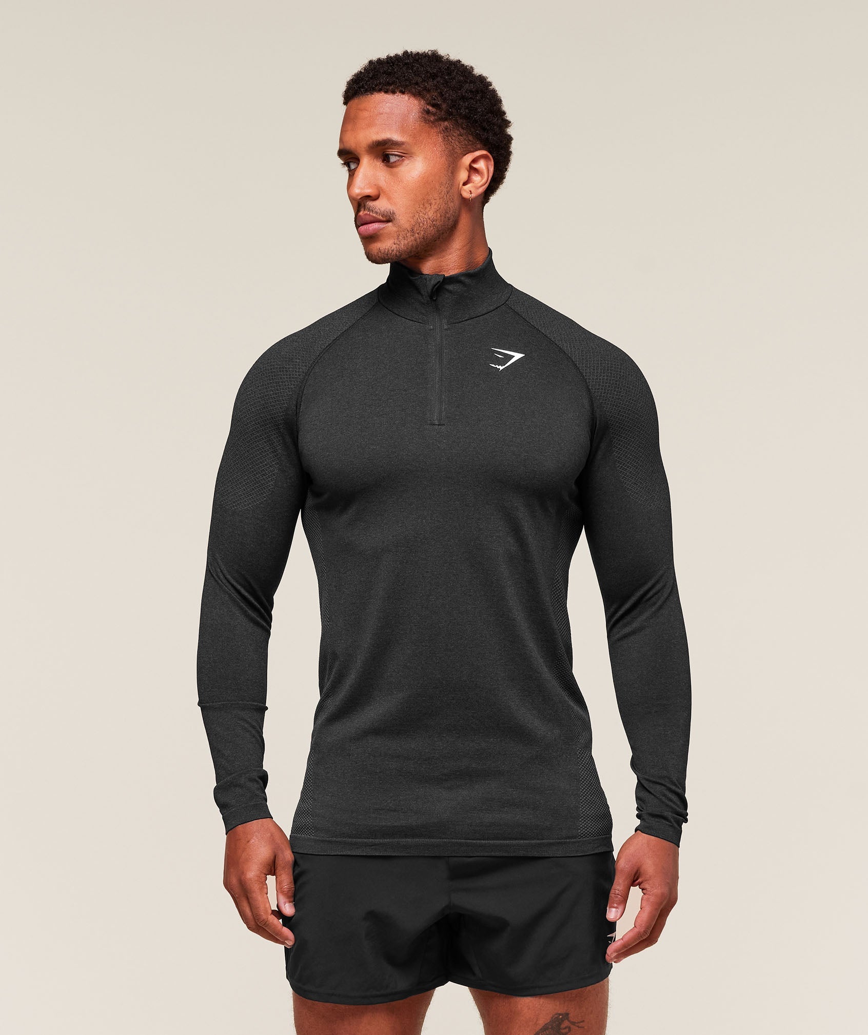 Vital 1/4 Zip Black/Silhouette Grey