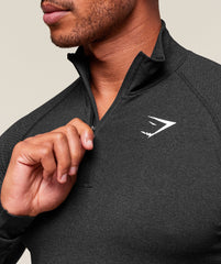 Vital 1/4 Zip Black/Silhouette Grey