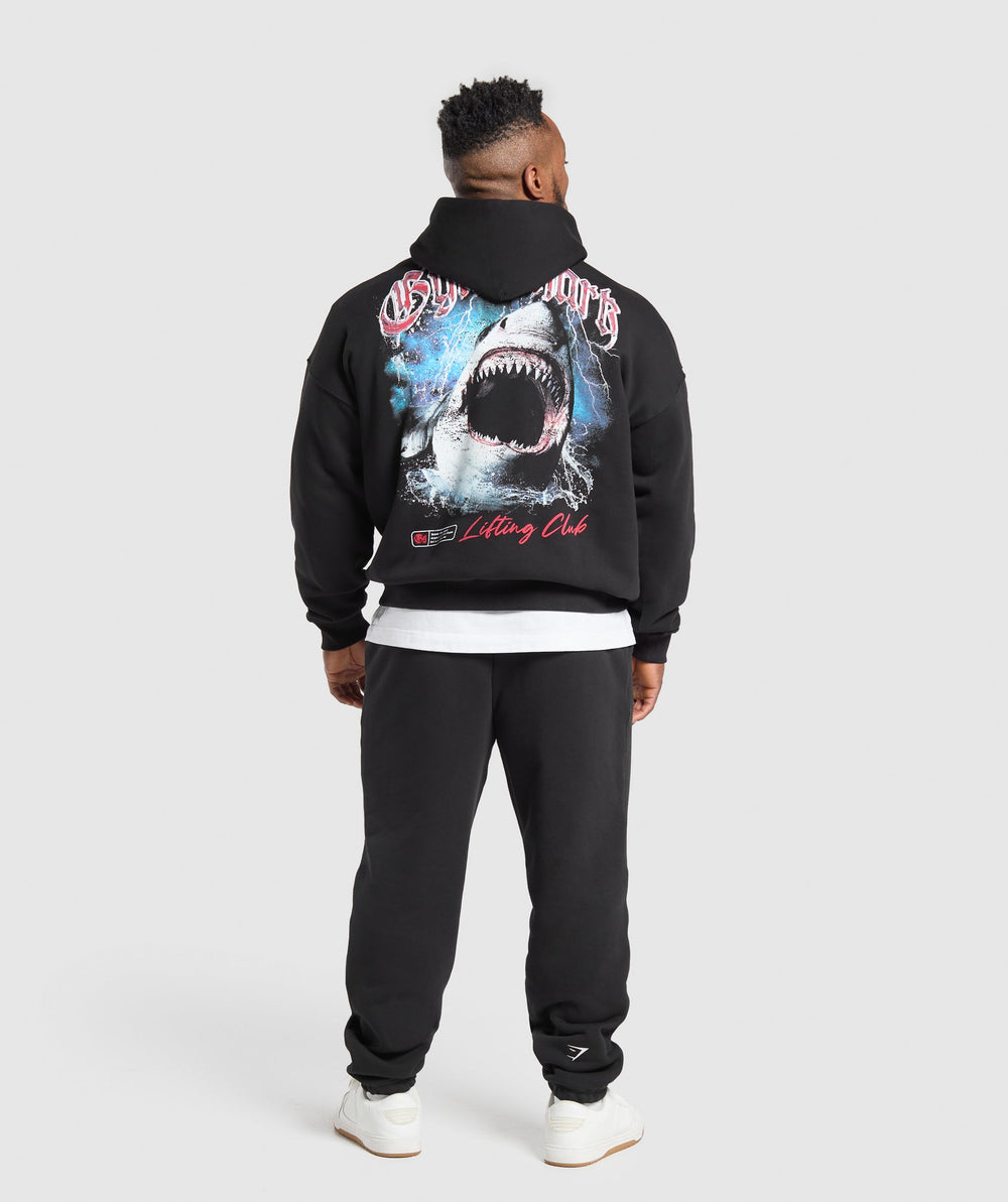 Shark Hoodie Black
