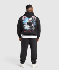 Shark Hoodie Black
