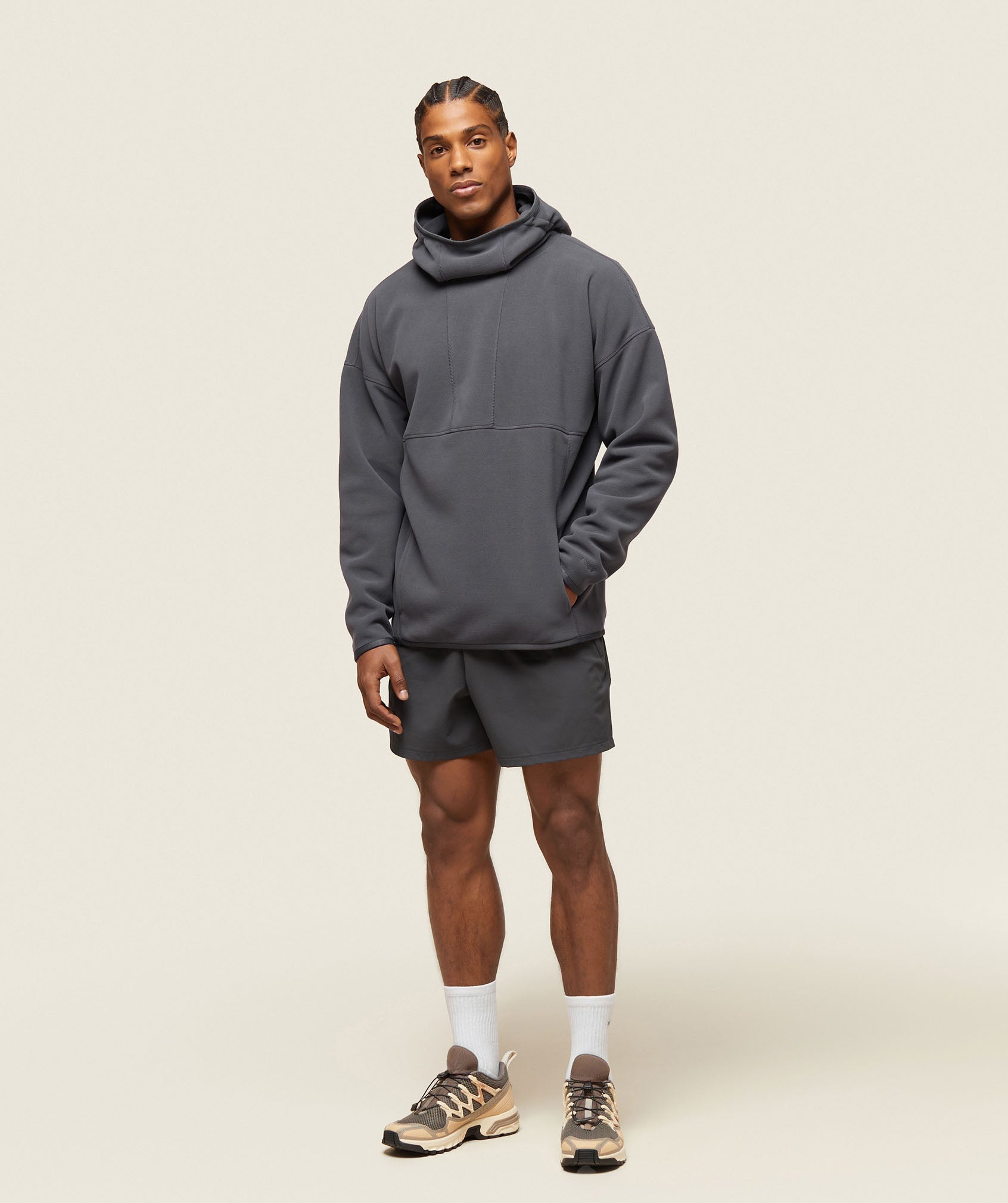 everywear Hooded Fleece Onyx Grey