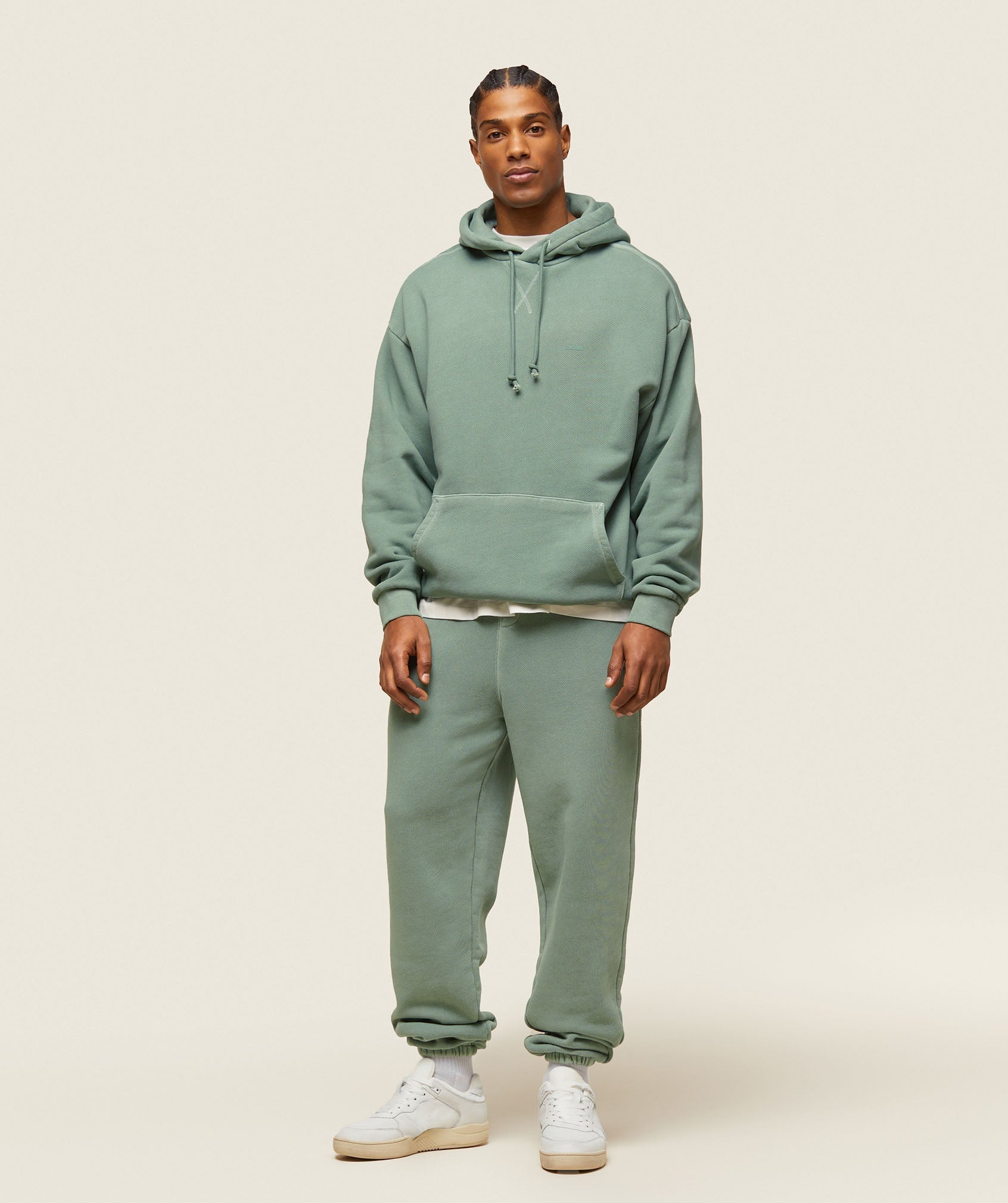 everywear Relaxed Hoodie Dollar Green