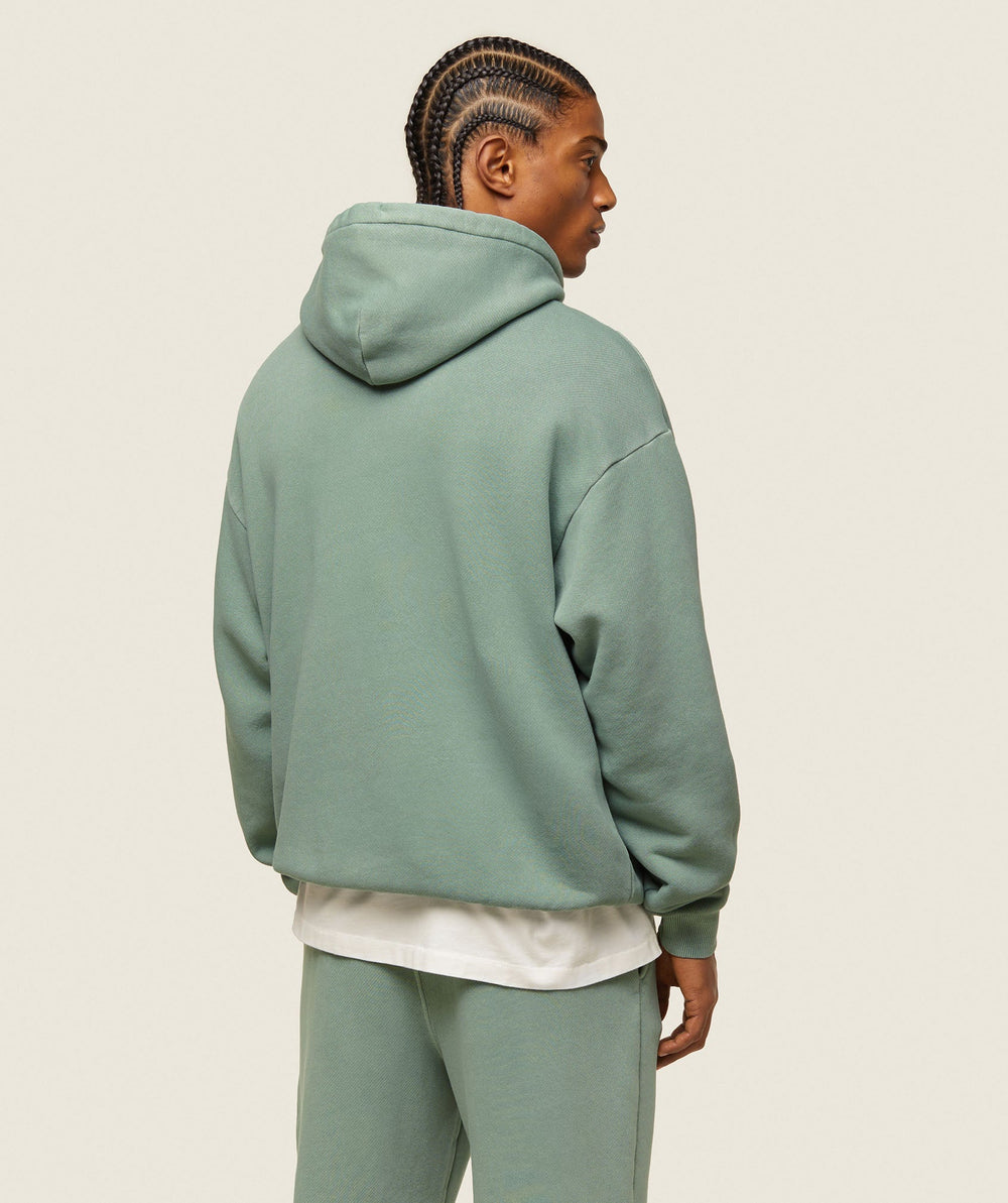 everywear Relaxed Hoodie Dollar Green
