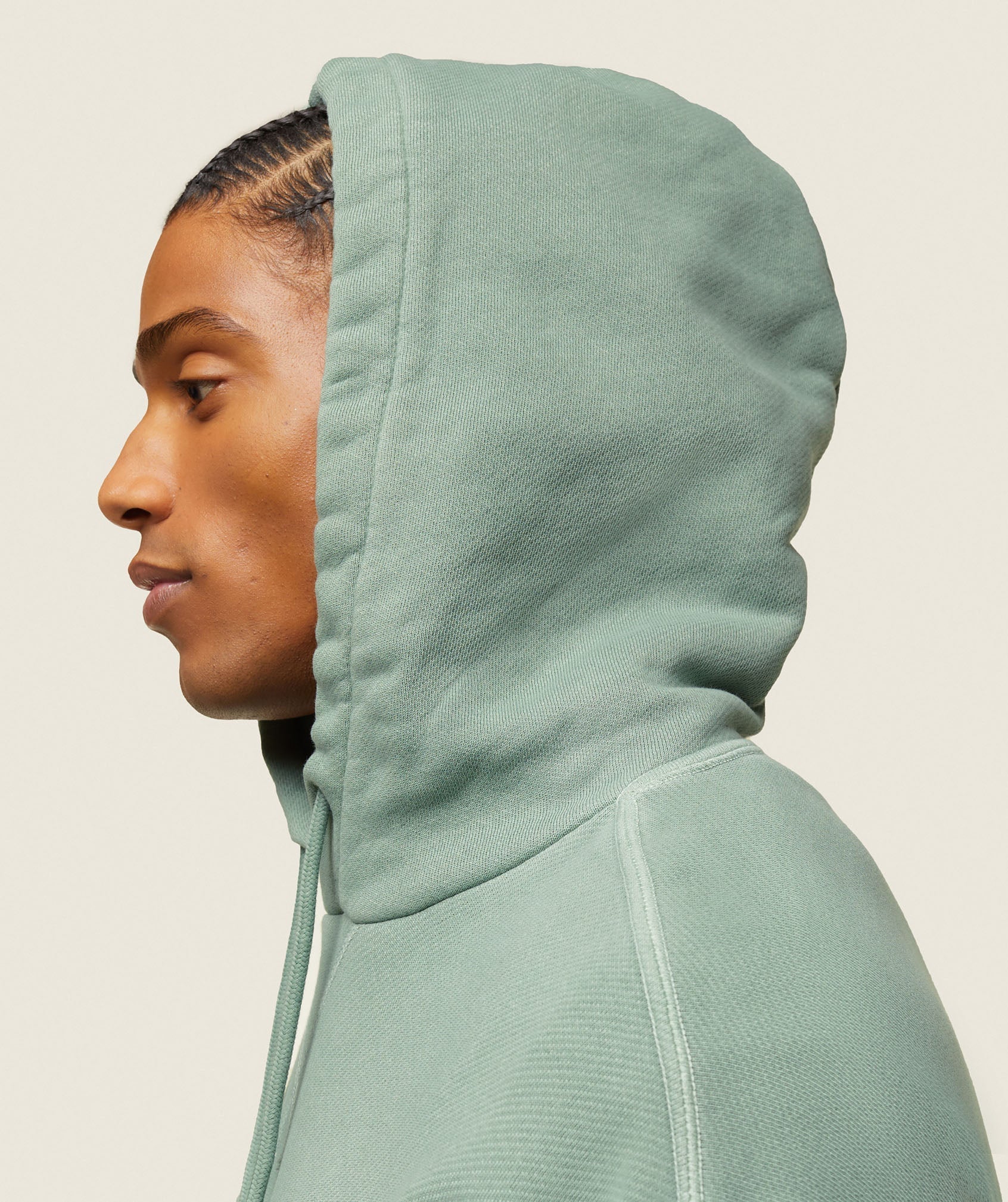 everywear Relaxed Hoodie Dollar Green