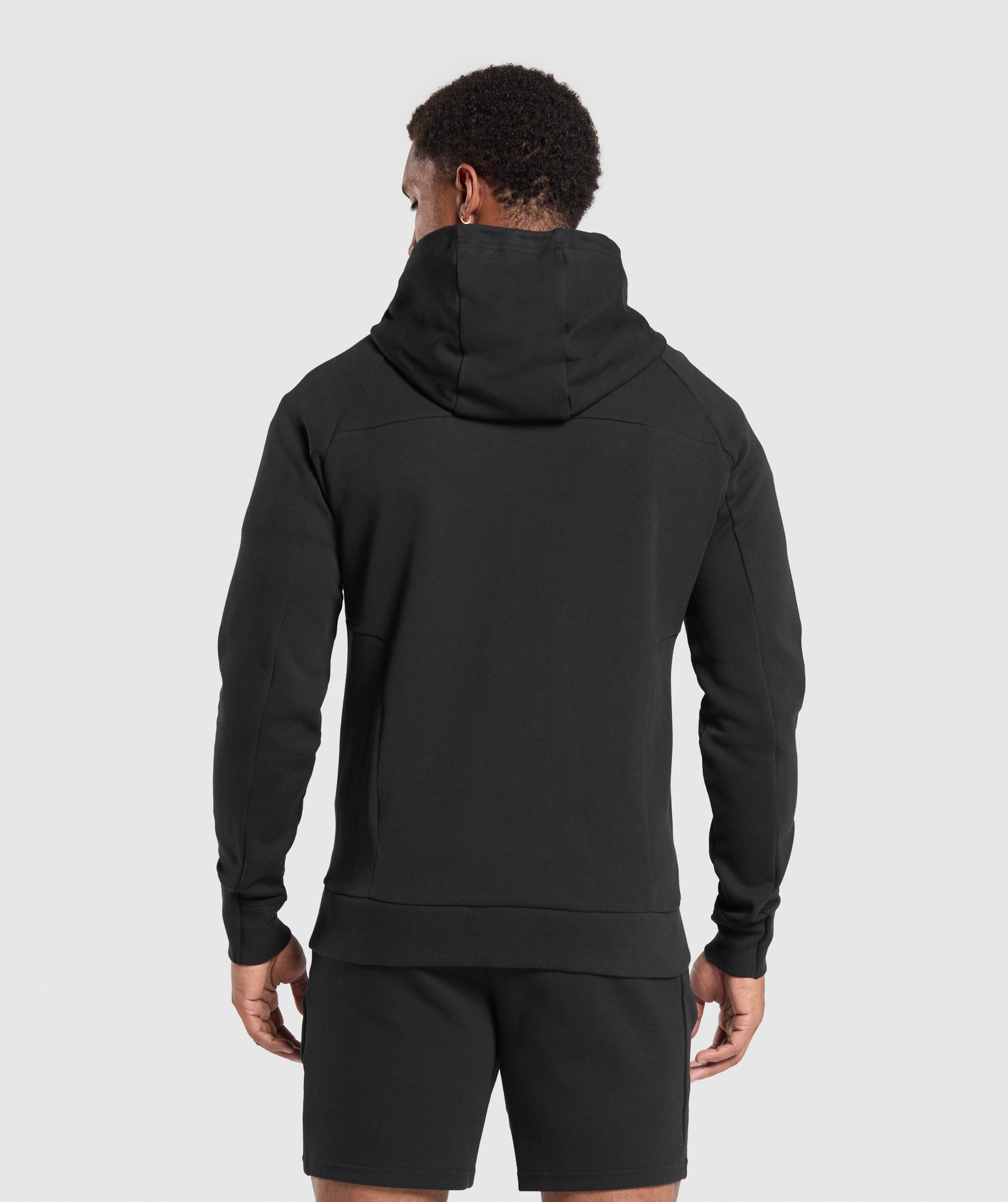 Interlock Tech Zip Up Hoodie Black