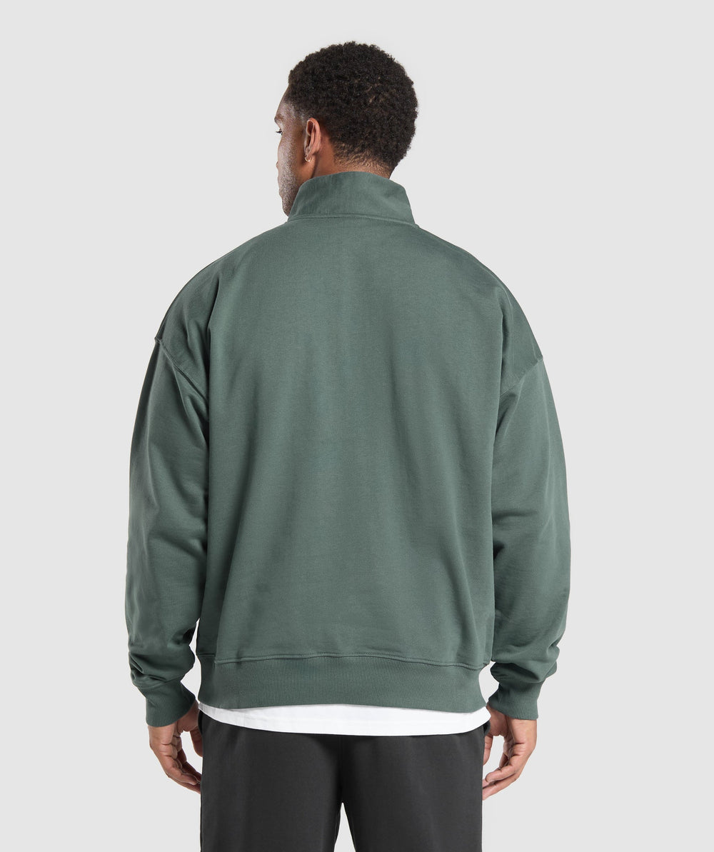 Rest Day Sweats 1/4 Zip Slate Teal