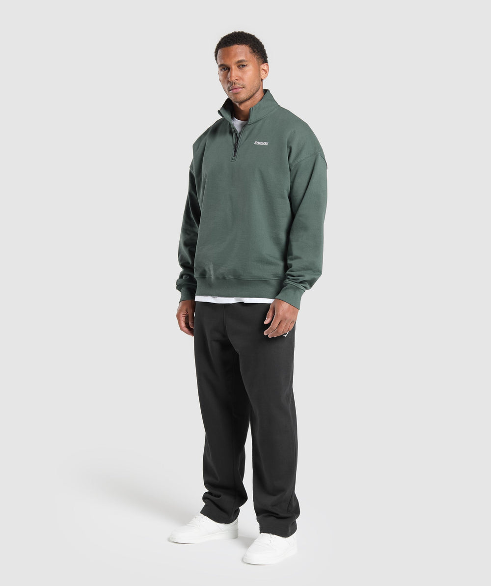 Rest Day Sweats 1/4 Zip Slate Teal
