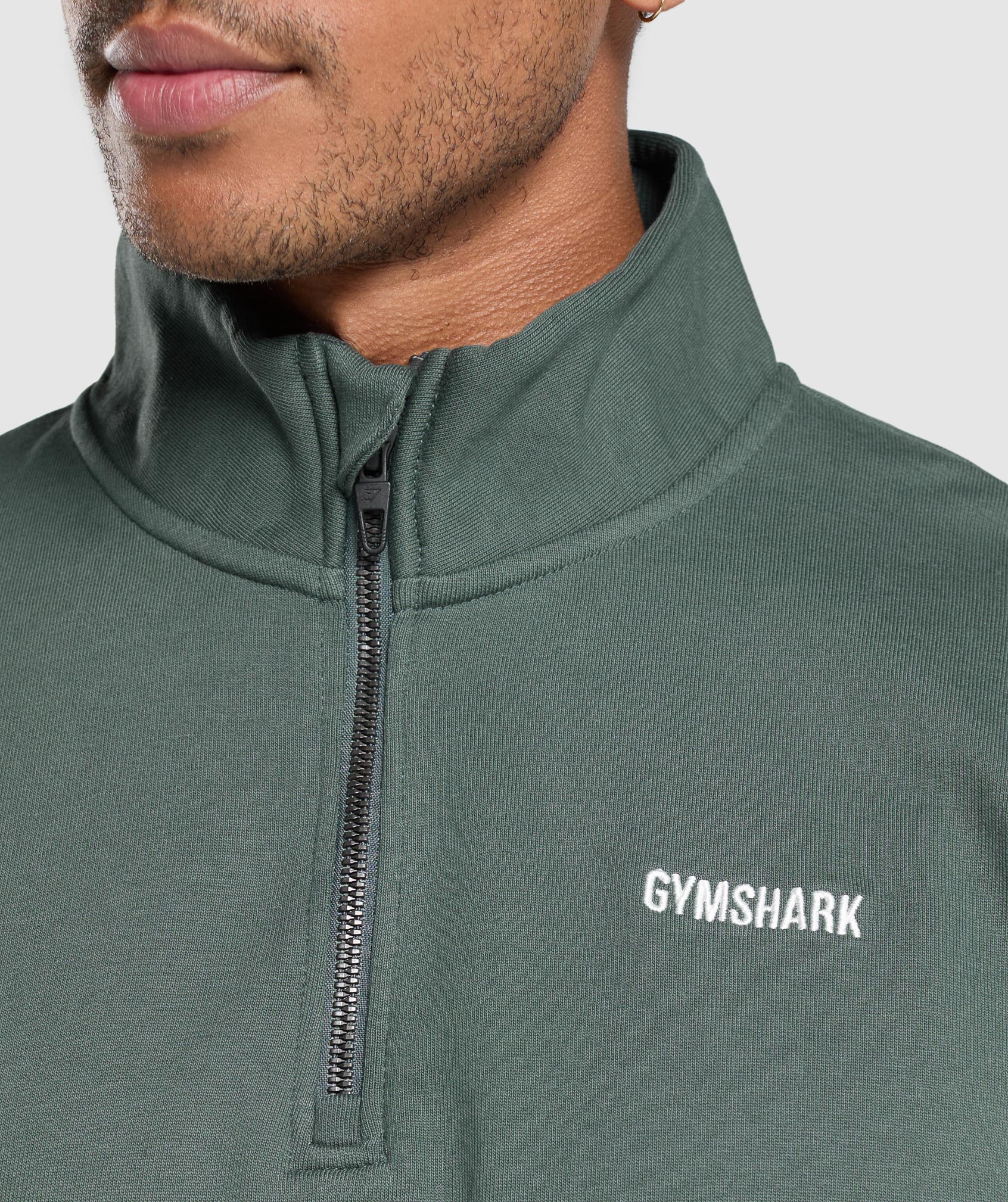 Rest Day Sweats 1/4 Zip Slate Teal
